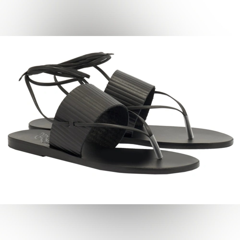 Ancient Greek  Ankle Tie Sandals. - Picture 5 of 9